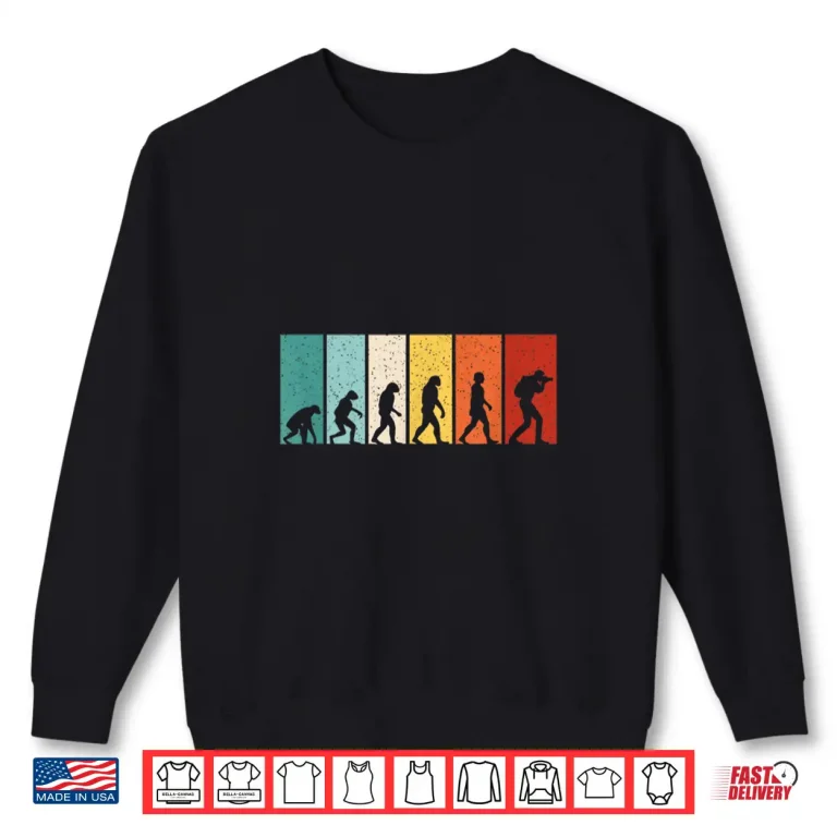 Sweatshirt Funny Photographer Evolution Camera Photography Graphic Shirt 1