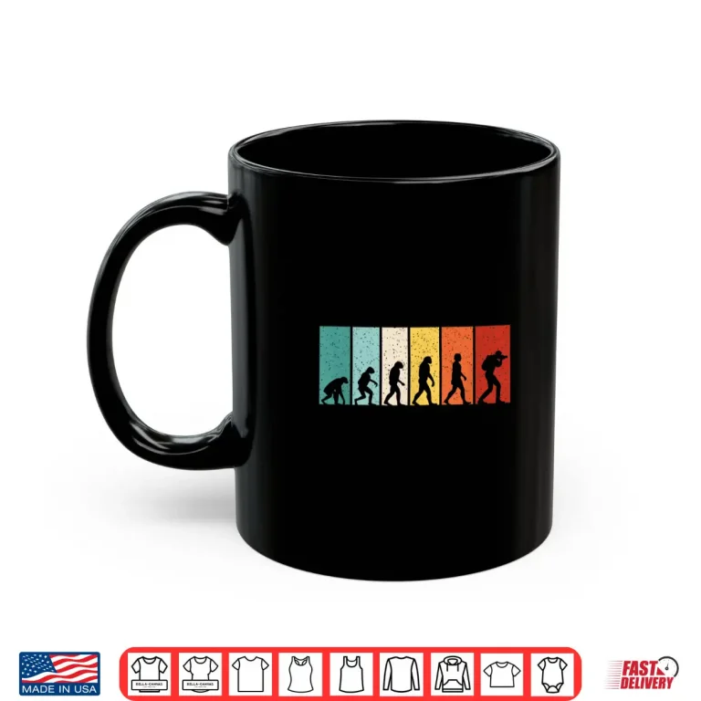 Mug Funny Photographer Evolution Camera Photography Graphic Shirt 1