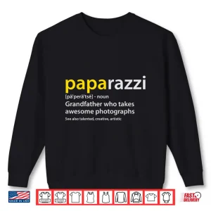 Sweatshirt Mens Grandfather Photographer Paparazzi Definition Shirt 2