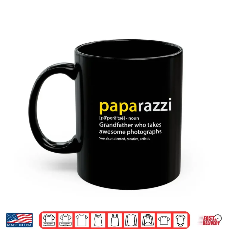 Mug Mens Grandfather Photographer Paparazzi Definition Shirt 2