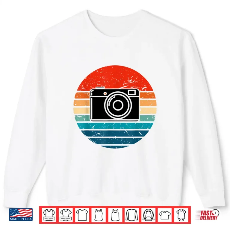 Sweatshirt Photographer Shirt Vintage Retro Professional Design Shirt 2