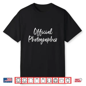Official Photographer Professional Photography Shirt