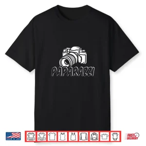 Paparazzi Funny Dad Photographer Retro Camera Shirt