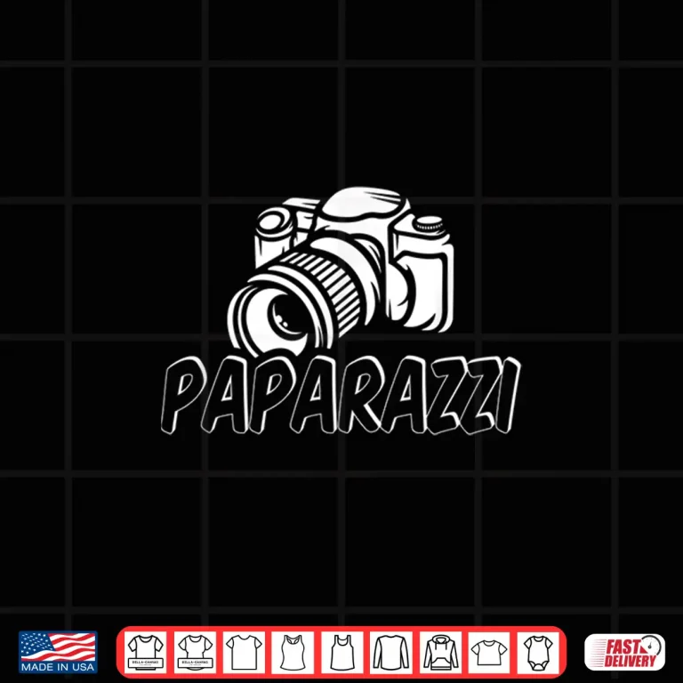 Design Paparazzi Funny Dad Photographer Retro Camera Shirt