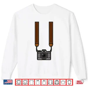 Sweatshirt Photographer Costume Halloween Tourist Graphic Shirt