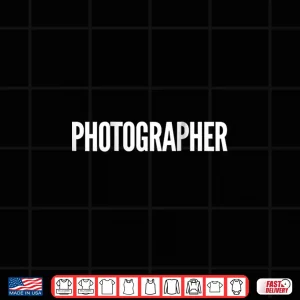 Design Photographer Back Print Photography Professional Shirt