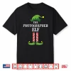 Photographer Elf Matching Family Christmas Party Pj Shirt