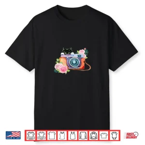 Photography And Cat Lover T Shirt Photographer Tee Shirt