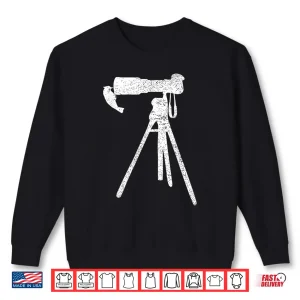Sweatshirt Retro Vintage Distressed Bird Photographer Wildlife Shirt