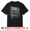 Santa’S Favorite Photographer Christmas Lights Santa Shirt