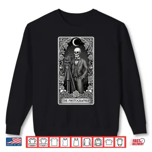 The Photographer Skeleton Tarot Card Professional Shirt