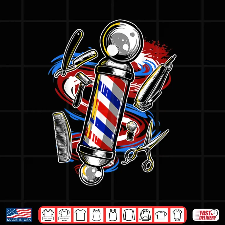 Design Barber Barbershop Hairstylist Hair Style Haircut Shirt