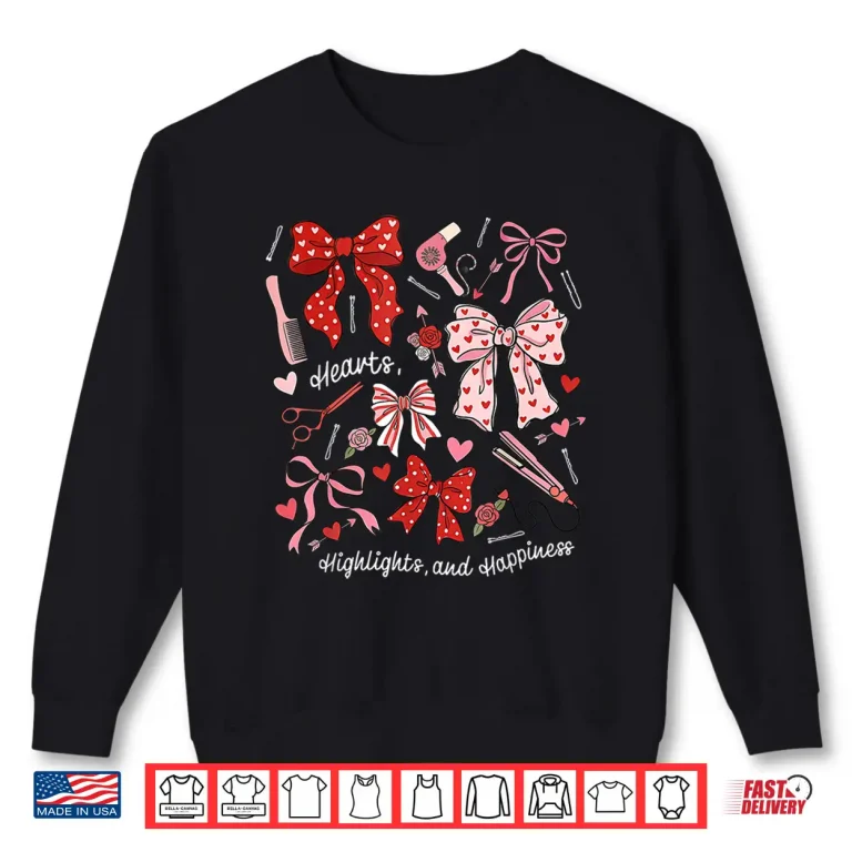 Sweatshirt Coquette Bow Hairdresser Valentine Day Hairstylist Salon Shirt