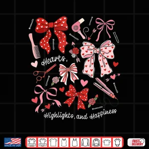 Design Coquette Bow Hairdresser Valentine Day Hairstylist Salon Shirt