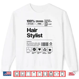 Sweatshirt Hair Stylist Barcode Professional Hairstylist Shirt