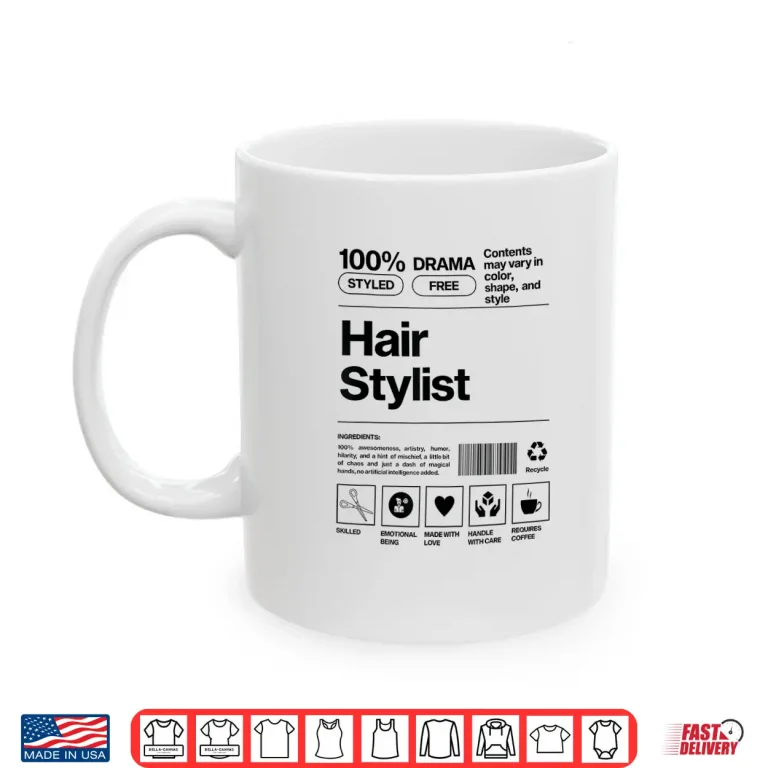 Mug Hair Stylist Barcode Professional Hairstylist Shirt