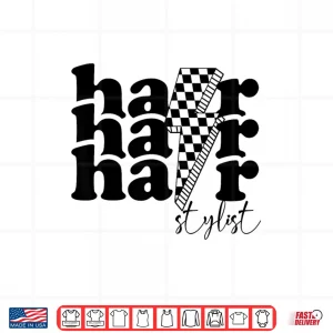 Design Hair Stylist Retro Professional Hairstylist Shirt