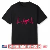 Hairdresser Gift Scissors Dryer Heartbeat Hairstylist Shirt