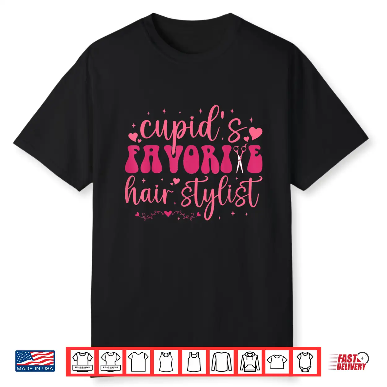 Hairstylist Valentine Cupid’S Favorite Licensed Hairapist Shirt Hairstylist Valentine Cupid’S Favorite Licensed Hairapist Shirt