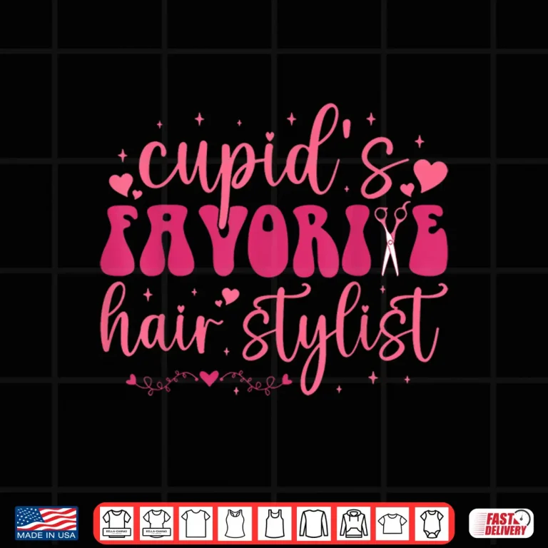 Design Hairstylist Valentine CupidS Favorite Licensed Hairapist Shirt
