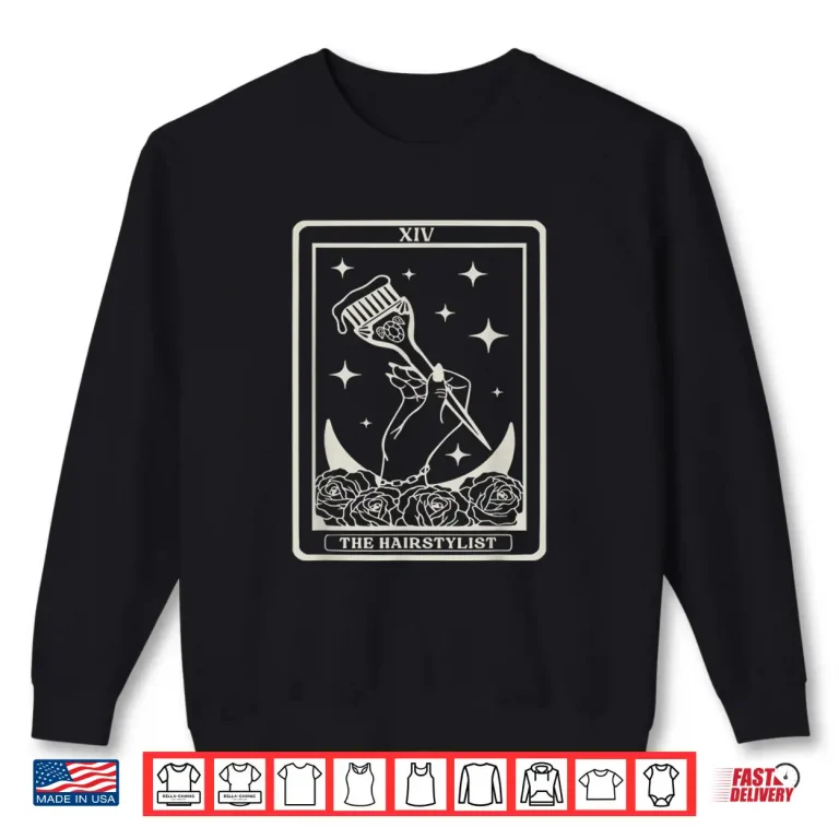 Sweatshirt The Hairstylist Tarot Card Hair Stylist Graphic Shirt