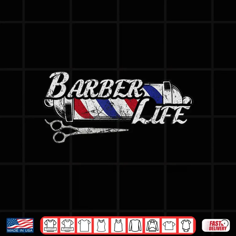 Design Vintage BarberS Pole Hair Hairstylist Christmas Gift Shirt