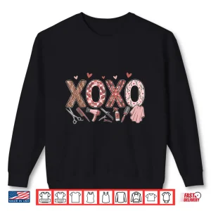 Sweatshirt Xoxo Hairstylist Valentines Hairdresser Cosmetologist Shirt