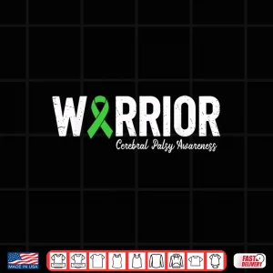 Design Cerebral Palsy Warrior CP Green Ribbon Awareness Shirt 1