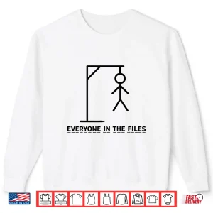 Sweatshirt Everyone In The Files Funny Hangman Office Joke Shirt 1