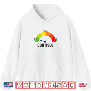 Hoodie Low Cortisol Levels Wellness Aesthetic Meme Shirt 1