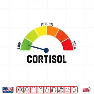 Design Low Cortisol Levels Wellness Aesthetic Meme Shirt 1