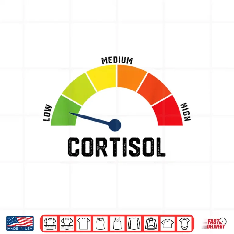 Design Low Cortisol Levels Wellness Aesthetic Meme Shirt 1