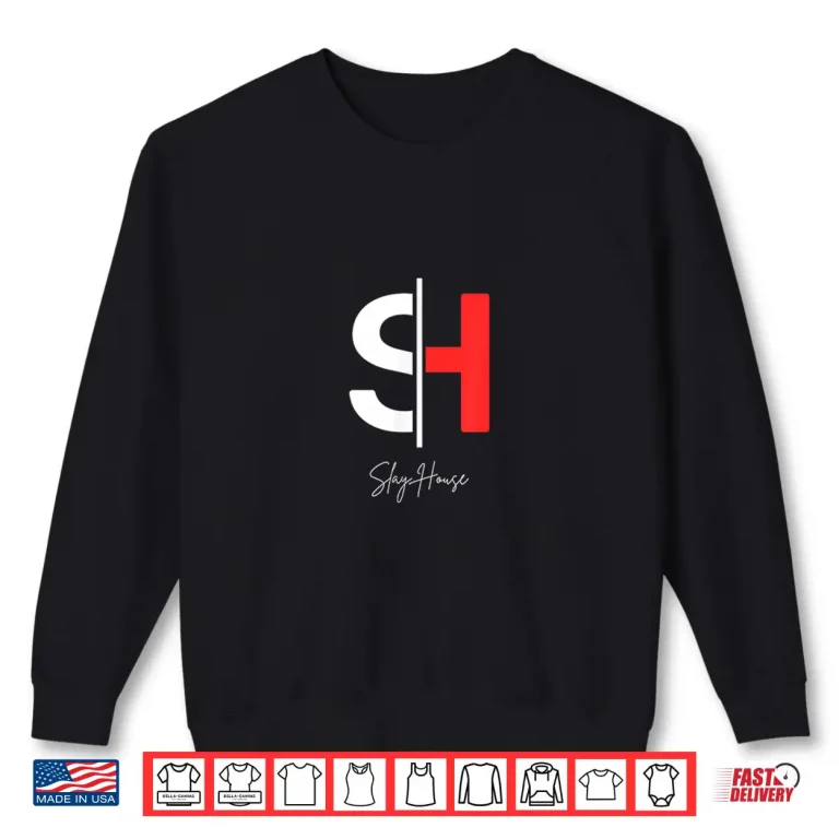 Sweatshirt Sh Logo Minimal Streetwear Graphic Design Shirt 1