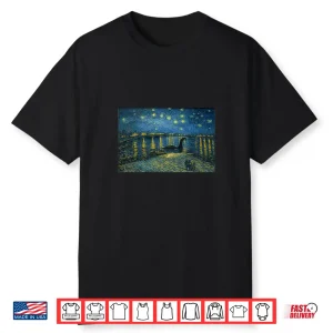 Starry Night Over The Rhone Van Gogh Art Shirt
