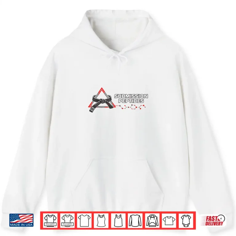 Hoodie Jiu Jitsu Recovery Peptides Combat Sports Fitness Shirt