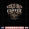 Funny Wicked Brew Witches Coffee Co Caffeine Lover Company Shirt