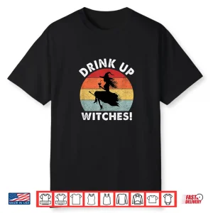 Bartender Halloween Drink Up Witches Spooky Shirt