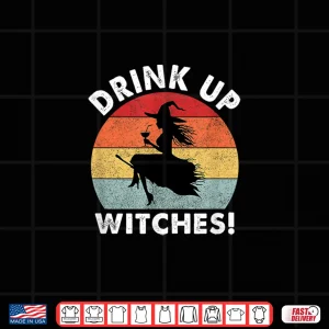 Design Bartender Halloween Drink Up Witches Spooky Shirt