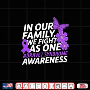 We Fight As One Purple Ribbon Dravet Syndrome Awareness Shirt