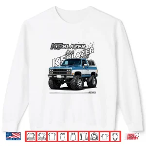 Sweatshirt 1989 91 K5 Blazer Big Tires Cartoon Lifted Classic 4X4 Truck Shirt
