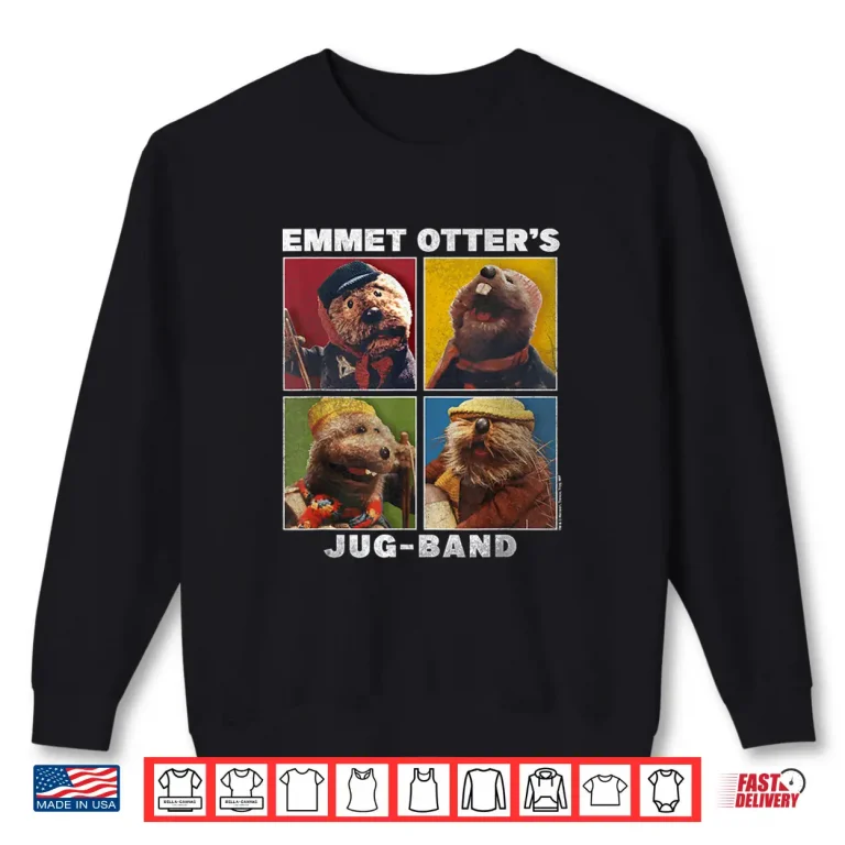 Sweatshirt Emmet Otter Jug Band Squared Nostalgic Character Shirt
