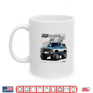 Mug 1989 91 K5 Blazer Big Tires Cartoon Lifted Classic 4X4 Truck Shirt