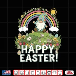 Design Happy Easter Garden Gnome Egg Hunt Gift Shirt