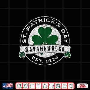 Design Savannah Georgia Irish Shamrock St PatrickS Day Shirt