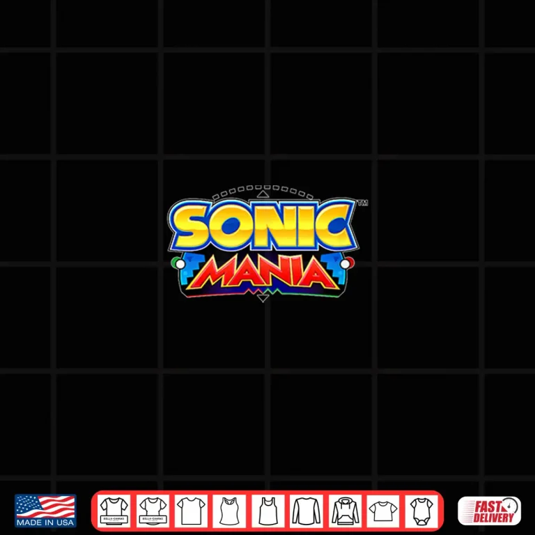 Design Sonic The Hedgehog Sonic Mania 16 Bit Goodness Shirt