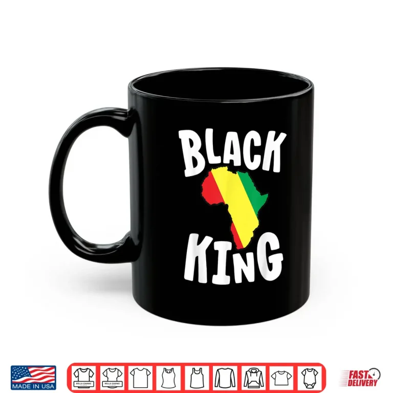 Mug Black King Shirts For Boys Black History Month Africa Pride Shirt