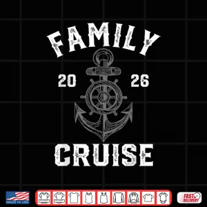 Design Cruise Squad 2026 Family Group Matching Cruising Vacation Shirt 1