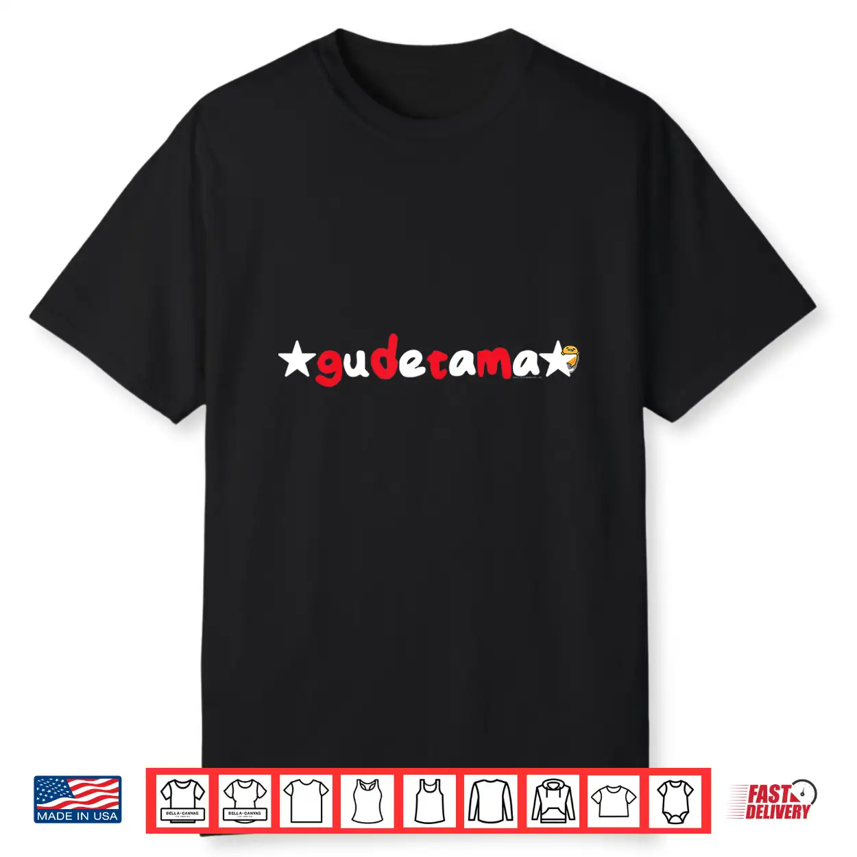 Gudetama Americana Usa America Stars Graphic Shirt Gudetama Americana Usa America Stars Graphic Shirt