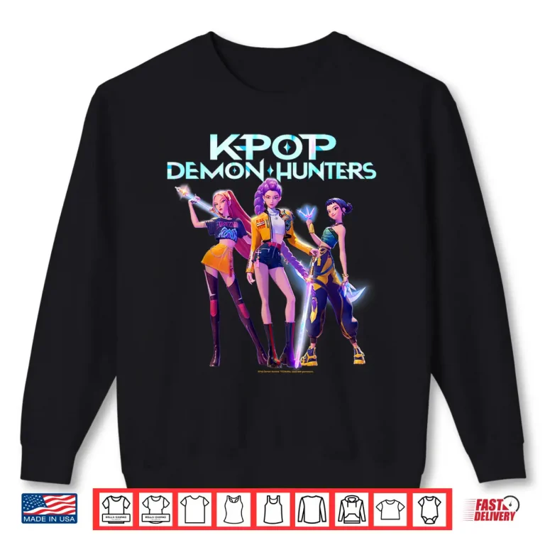 Sweatshirt Huntr X Heroic Poses Group Shot Adventure Graphic Shirt