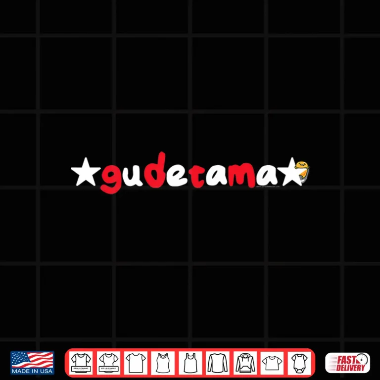 Design Gudetama Americana USA America Stars Graphic Shirt 1